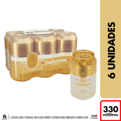 Cerveza Club Colombia Dorada lata x6und x330ml