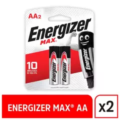 Pila Alcalina AA Energizer Max x2