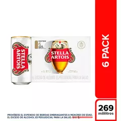 Cerveza Stella Artois Sixpack Lata x269ml