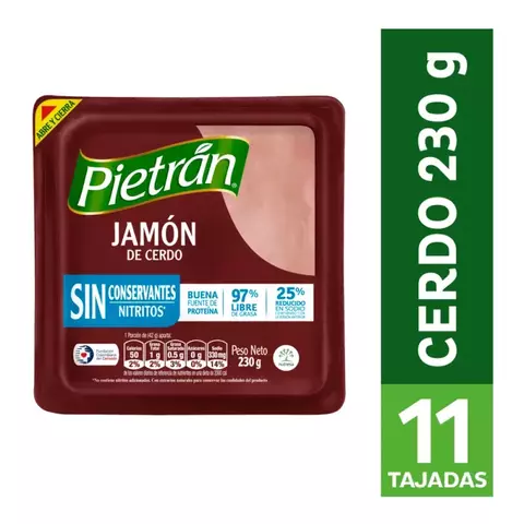 Jamón de cerdo Pietrán x230g