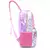 Mochila Escolar 18 Pulgadas Skora Alma Matelasse Rosa con LLavero Art. 37610 - Maple