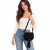 Bandolera Sekimasami Gamuza C/Solapa Flecos - comprar online