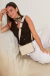 Bandolera Barbara Bags Doble Compartimiento Con Solapa