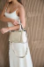 Cartera Chica Barbara 3 Compartimentos Manija Y Tira De Hombro - Maple