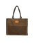 Bolso Cuadrado Canteo Grande Rafia 26110 - Maple