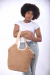 Bolso Combinado canteo Rafia 26112