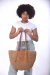 Bolso Canteo Playero Rafia Semicircular 26134 - Maple