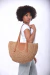 Bolso Canteo Playero Rafia Semicircular 26134 - tienda online