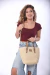 Bolso Canasto Canteo Rafia Manija Larga y Corta 26156 - Maple