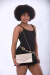 Cartera de fiesta Canteo con cadena solapa triangular 26572