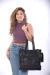 Bolso Grande Canteo Microfibra Varios 3 Bolsillos Manija regulable 26618 - comprar online