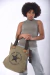 Bolso Grande Canteo Lona Estampada Estrella - tienda online