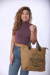 Bolso Mediano Canteo Lona Estampada Vintage - tienda online
