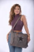 Bolso Mediano Canteo Lona Estampada Estrella - Maple