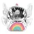 Mochila 12 Pulgadas Jardin Metalizada Arcoiris Zaphir Kids - comprar online