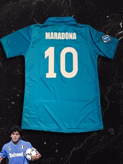 CAMISETA RETRO NAPOLI MARADONA (1986) + SHORT AFA DE REGALO - comprar online