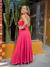 Vestido Mar aberto longo amplo vinho na internet