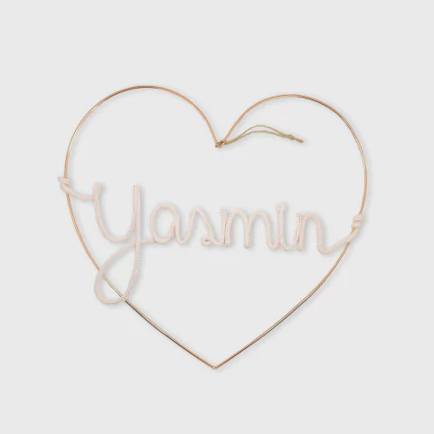 Nome em tricot - Yasmin