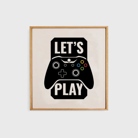 Quadro Gamer Teen - Let's Play - comprar online
