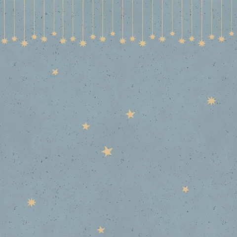 Papel de parede pequeno príncipe compose rodateto azul ouro - perolado - comprar online