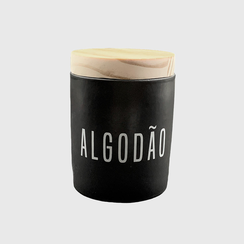 Pote Cerâmica Preto - Algodão