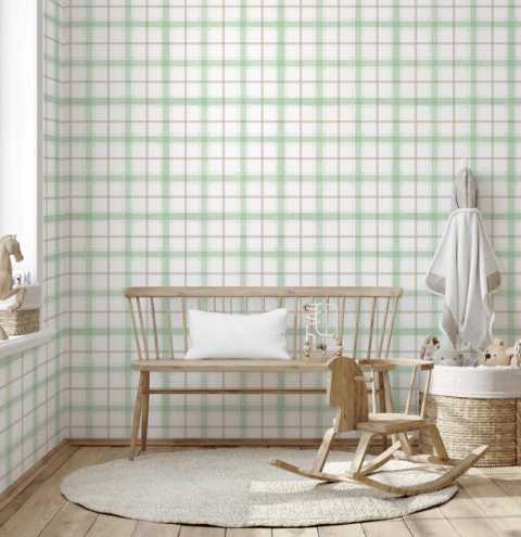Papel de parede plaid maxi - comprar online