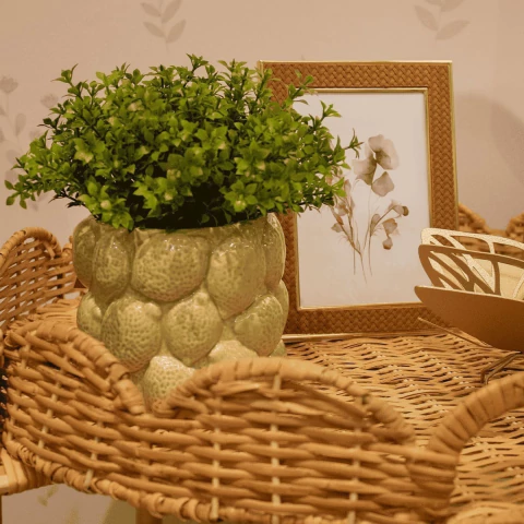 Vaso conchas verde - comprar online