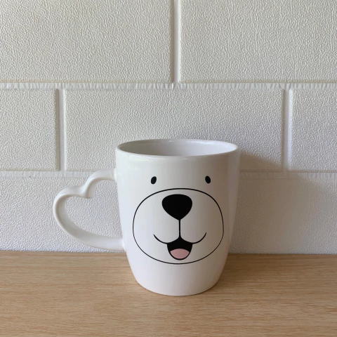TAZA ASA CORAZON BLANCA ANIMALITOS - comprar online
