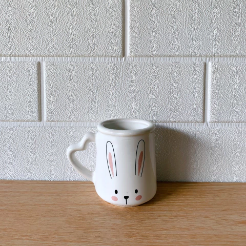 MATE ASA CORAZON BLANCO ANIMALITOS - comprar online