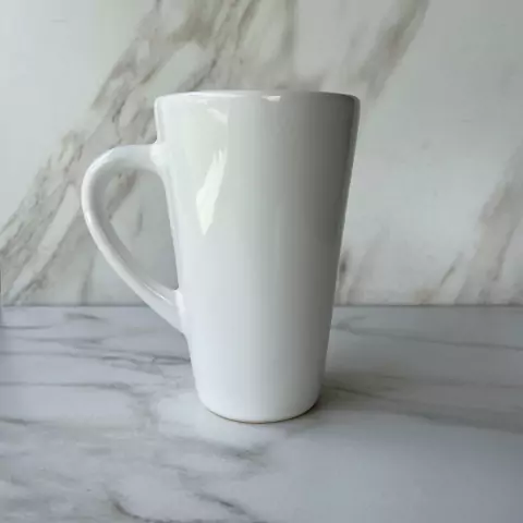 TAZA CONICA ALTA BLANCA