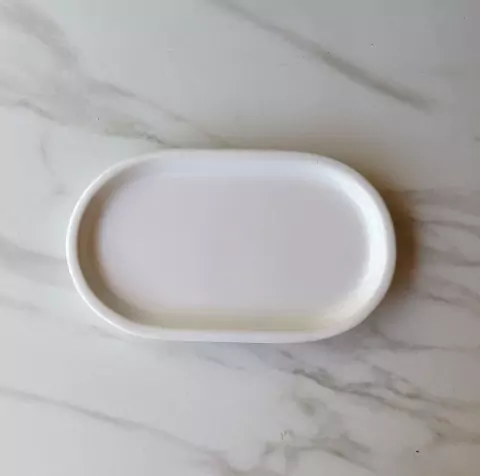 BANDEJA OVALADA BLANCA