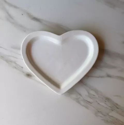 PLATO CORAZON BLANCO - comprar online