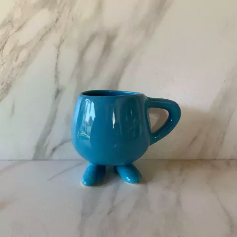 TAZA PATITA TURQUESA