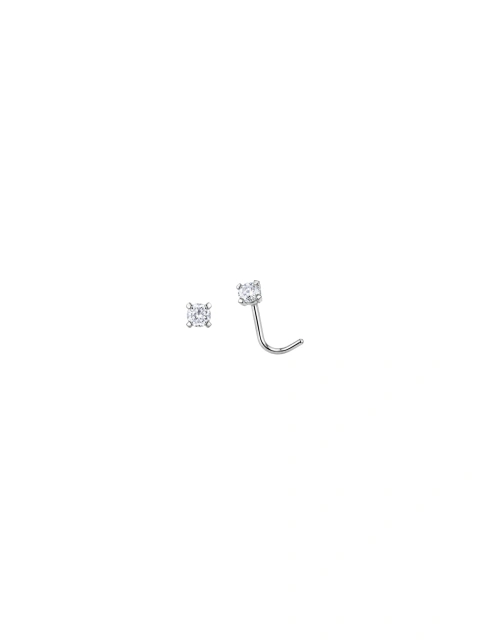Piercing nariz ponto de luz 2MM - Prata legítima 925 • Garantia vitalícia
