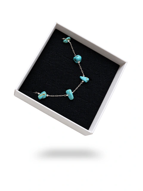 Pulseira pedras turmalina - Semijoia • 1 ano de garantia
