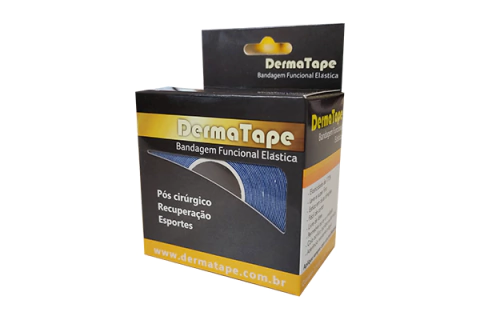 Bandagem Funcional Elástica DermaTape Cor: Azul