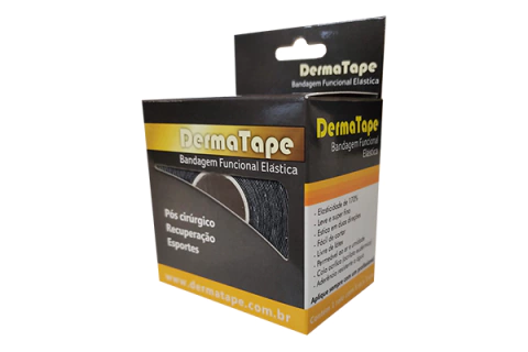 Bandagem Funcional Elástica DermaTape Cor: Preto - comprar online