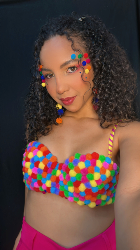 Top Pompom ( sem a ombreira ) - comprar online