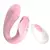 Vibrador de casal em formato de glande com controle remoto