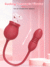 Vibrador rosa 2 em 1 sucção / vai e vem na internet