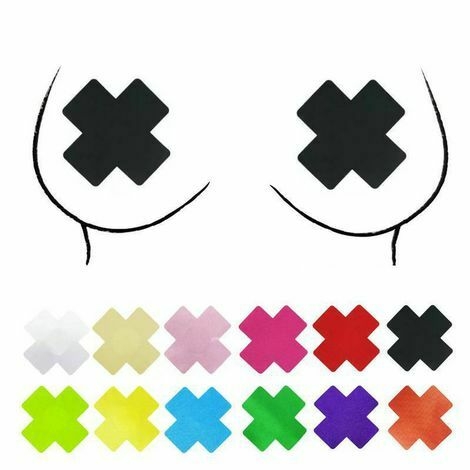 Nipple adesivo em X branco - comprar online