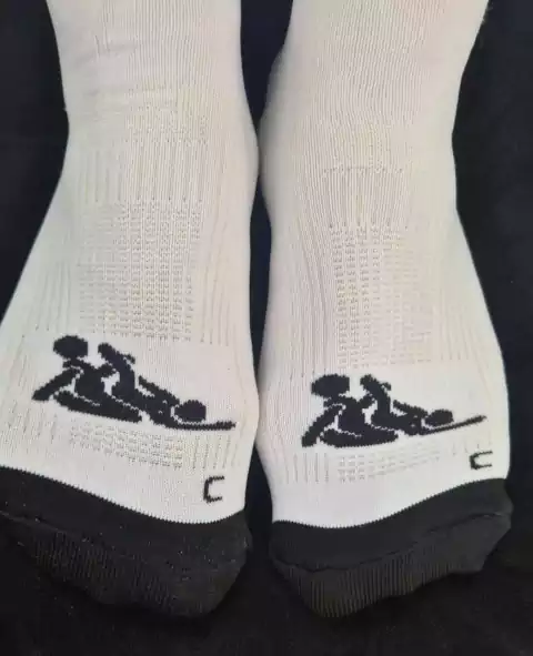 Meia posição kama sutra C branca com preta - comprar online