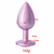 Plug G de metal com pedra ROSA - loja online