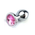 Plug G de metal com pedra