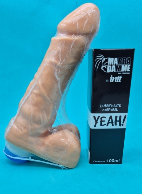 Lubrificante Yeah! + pênis vibratório