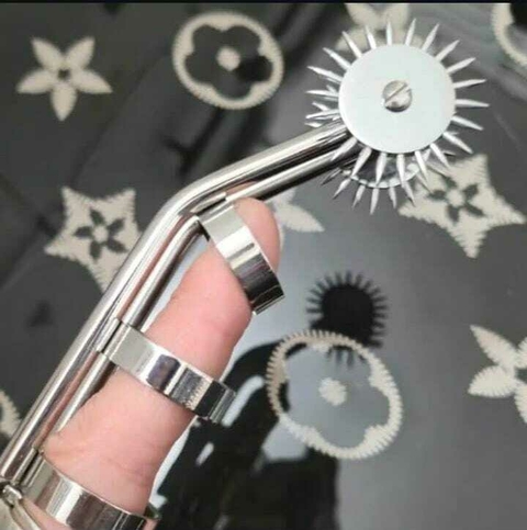 Dedeira perfurante pinwheel com 2 roletes - comprar online