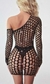 Vestido em strass com manga preto na internet