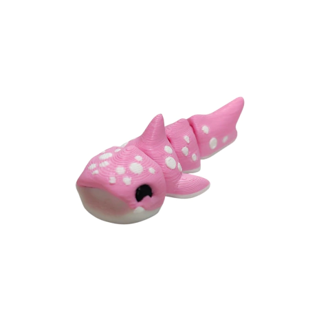 Mini Tubarão Pintado Articulado 3D - loja online