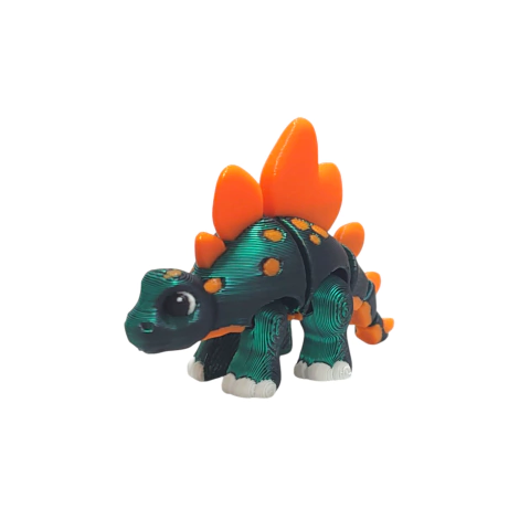 Imagem do Estegossauro Bebê Articulado 3D