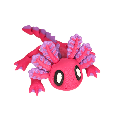 Axolote Articulado 3D na internet